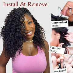 Limited Beauty knotless crochet installation with micro-ring demonstration