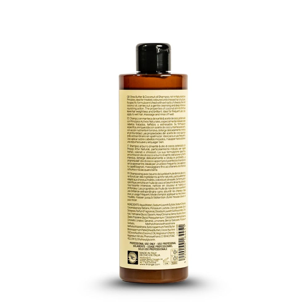 LINANGE Repair Shampoo with coconut oil delivers shine without weighing hair down.
