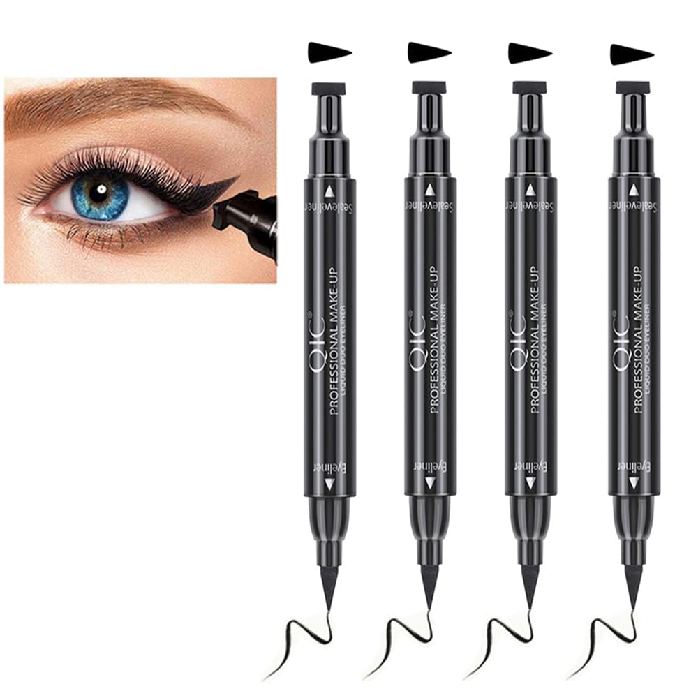 Linble Winged Eyeliner Stamp Set with four dual-ended pens for precise wings.
