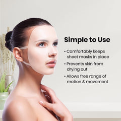 Lindo Silimask moisture lock helps serum absorption by reducing evaporation.