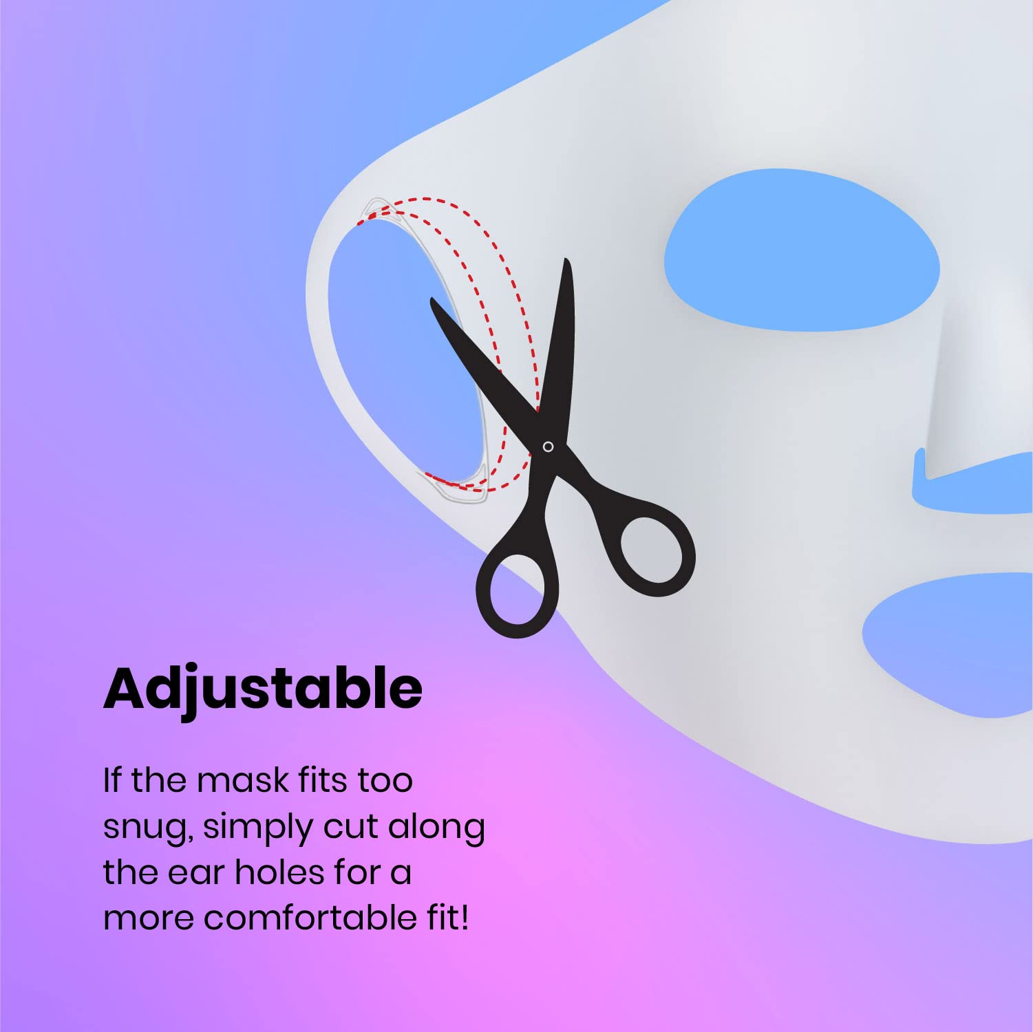 Lindo Silimask enables multi-step masking by preventing dripping during routine.