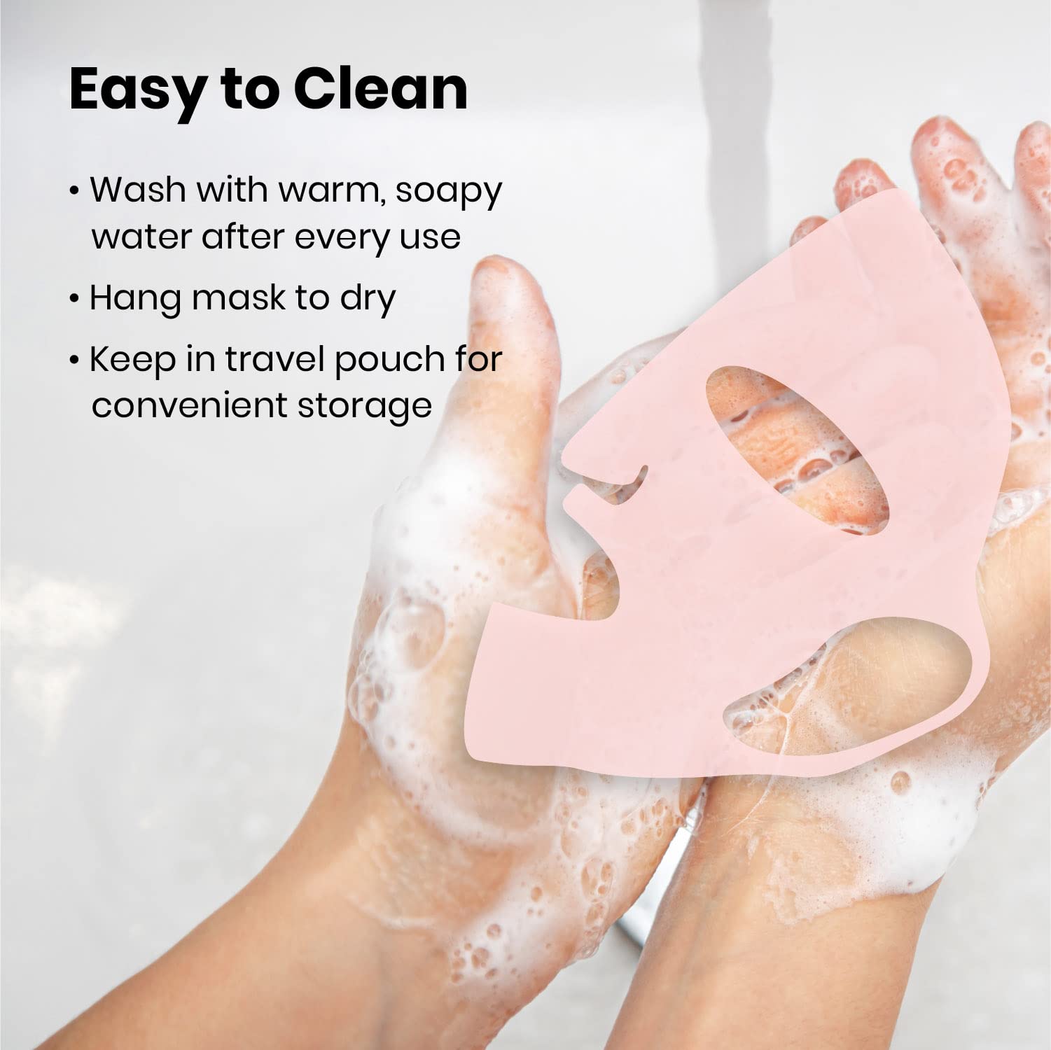 Lindo Silimask is washable and reusable for ongoing beauty routines.