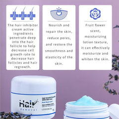 LINEDSON applying hair inhibitor on face for smoother skin
