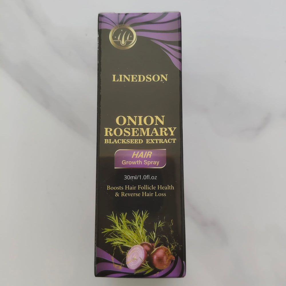 LINEDSON front view bottle on desk for product display.