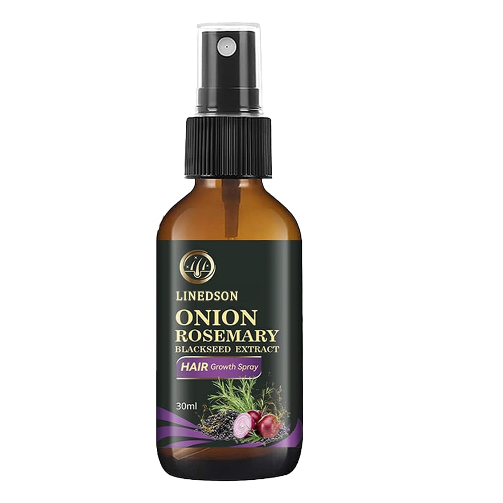LINEDSON Rosemary Onion Black Seed 3in1 spray bottle for daily scalp care.