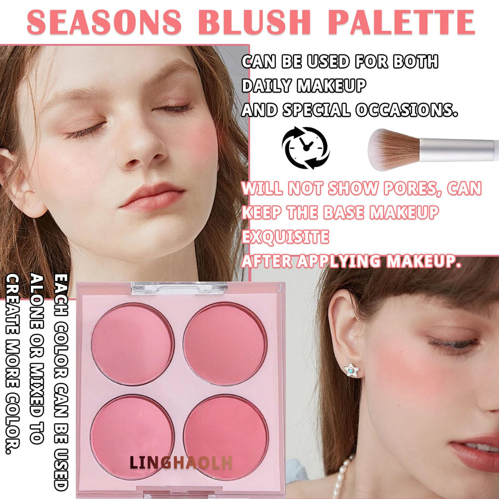 LingHaoLH wedding stage makeup-ready palette for elegant, long-lasting color.