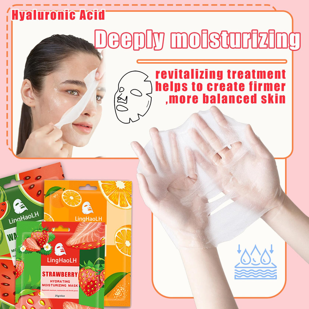 LingHaoLH hydrating masks provide a moisture boost for a refreshed look.