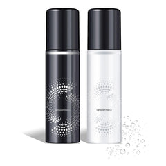 LingHaoLH setting spray bottle front view shows weightless, long-lasting makeup hold