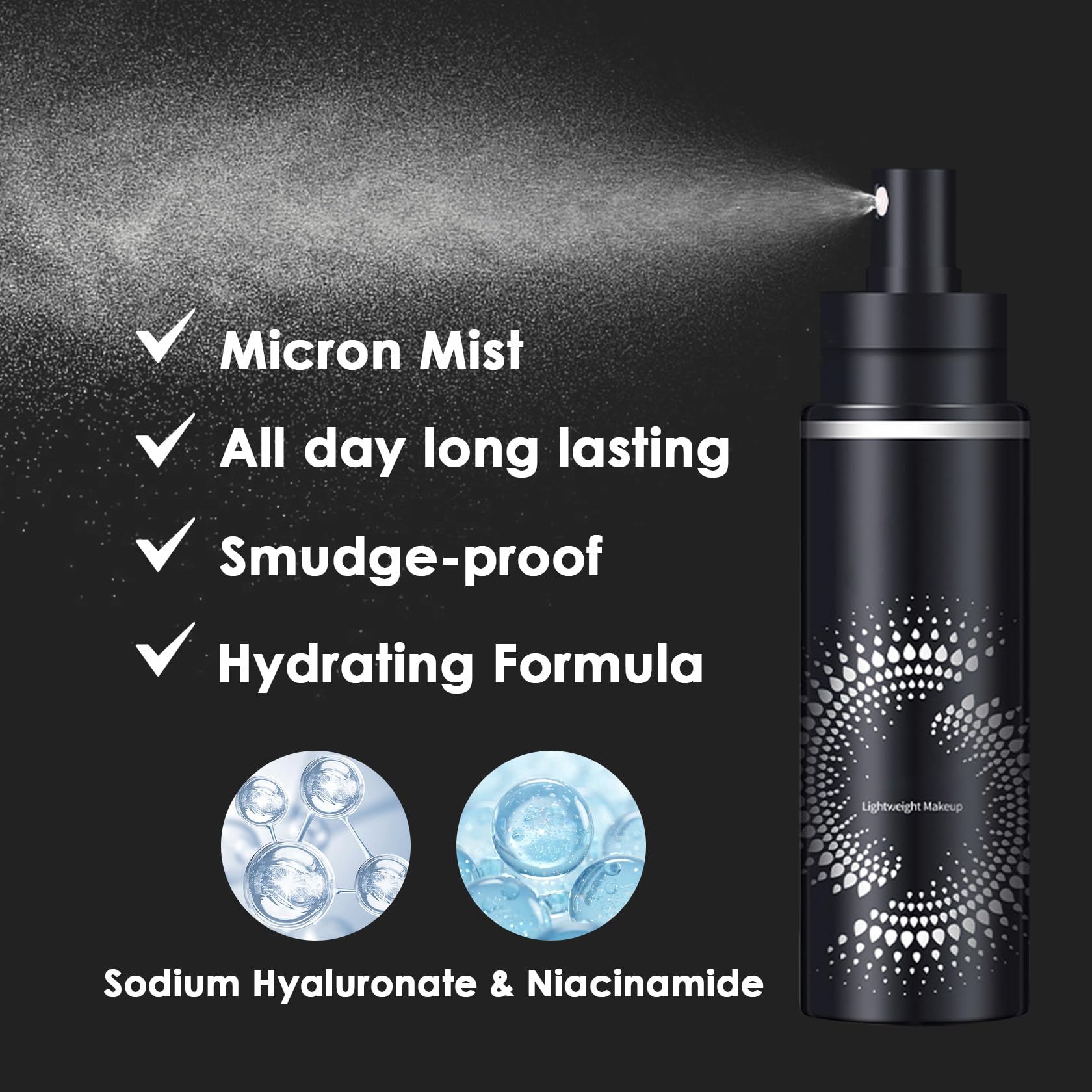 Travel kit image shows compact spray ideal for events and daily use