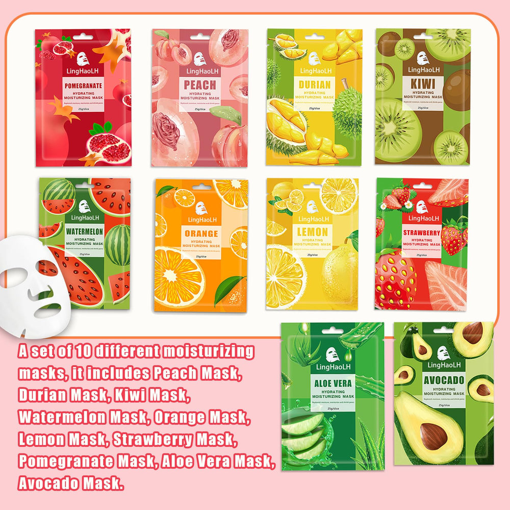 LingHaoLH soft-sheet masks material conforms easily to facial contours.