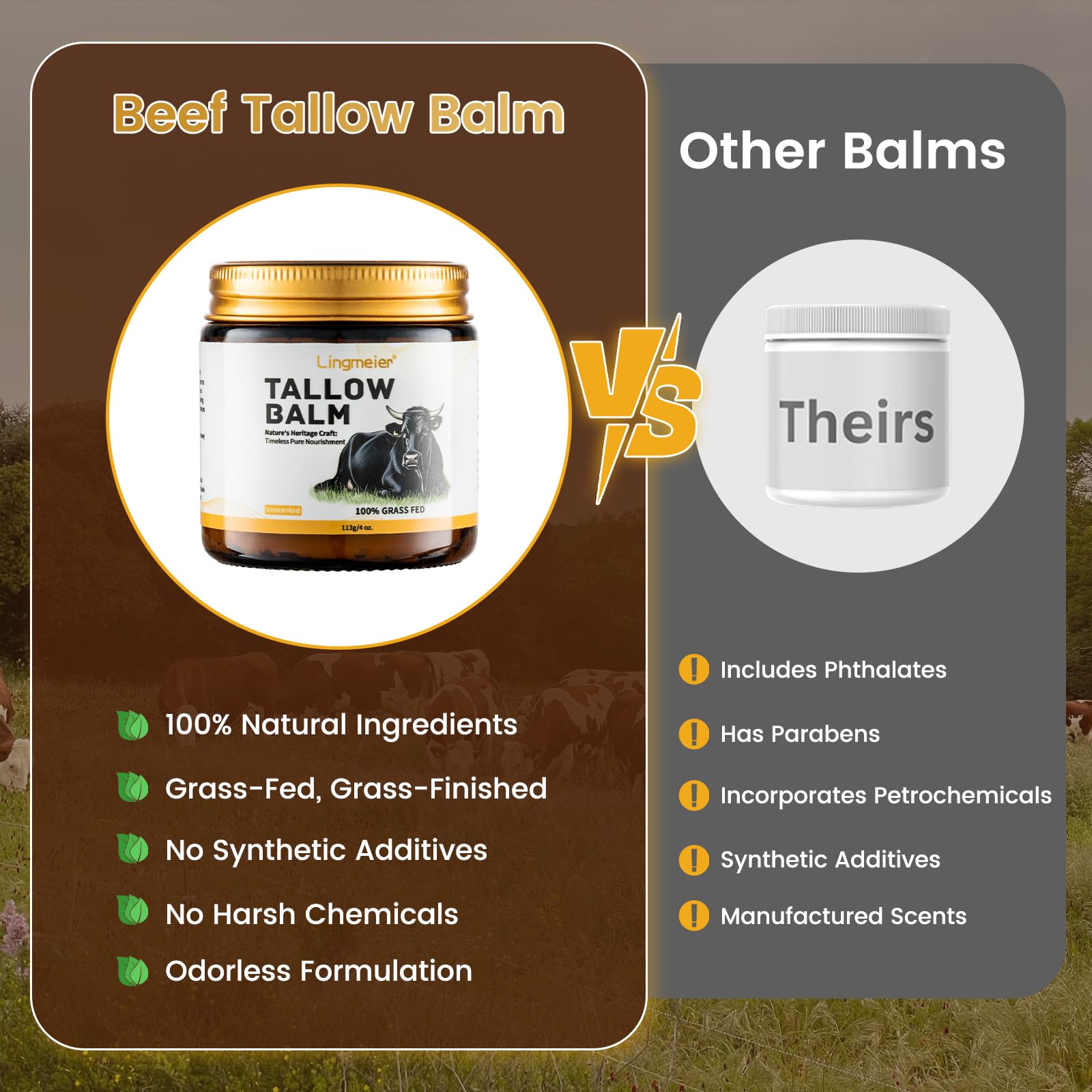 Lingmeier winter-skin barrier tallow balm protects dry patches with smooth, comfortable moisture
