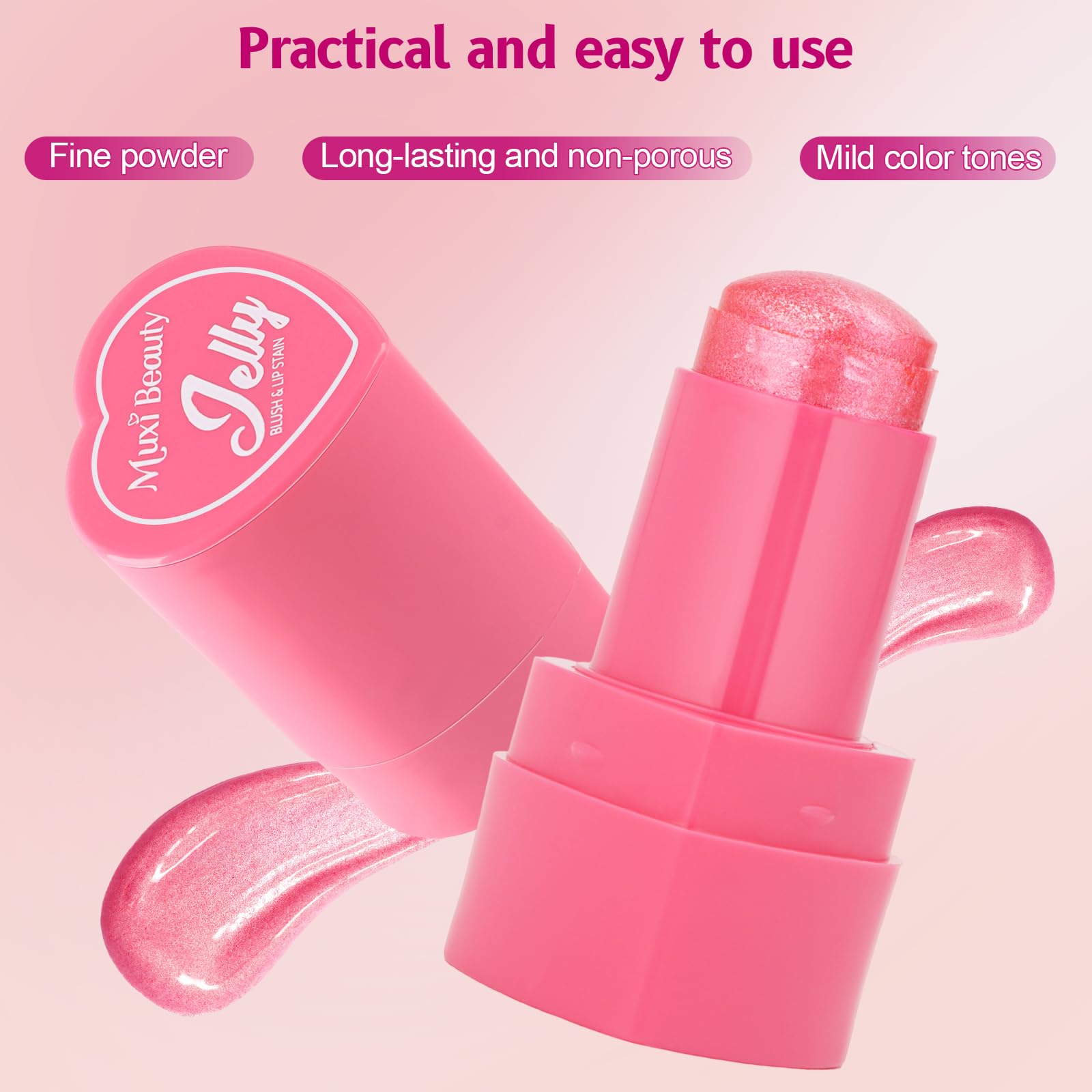 Lingyun 3-in-1 jelly balm close-up for cheeks and lids