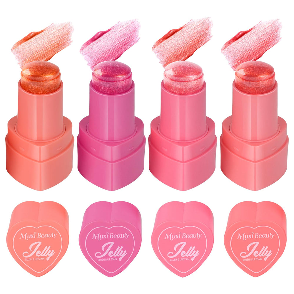 Lingyun 4 Colors jelly blush bottle showing hydrating texture for buildable color