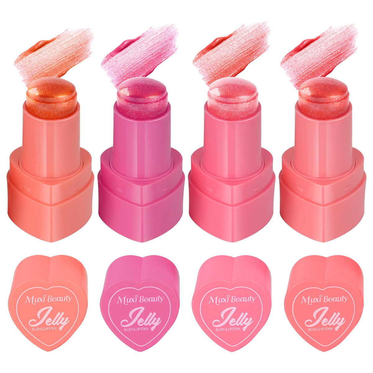 Lingyun 4 Colors jelly blush bottle showing hydrating texture for buildable color
