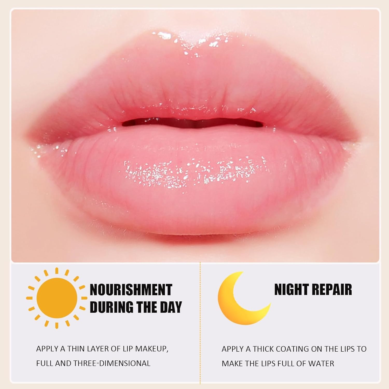 Lingyun apple lime lip mask providing fruity hydration before makeup.