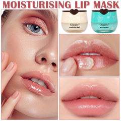 Lingyun propolis fruity extracts lip care jar reveals natural ingredients for lips.