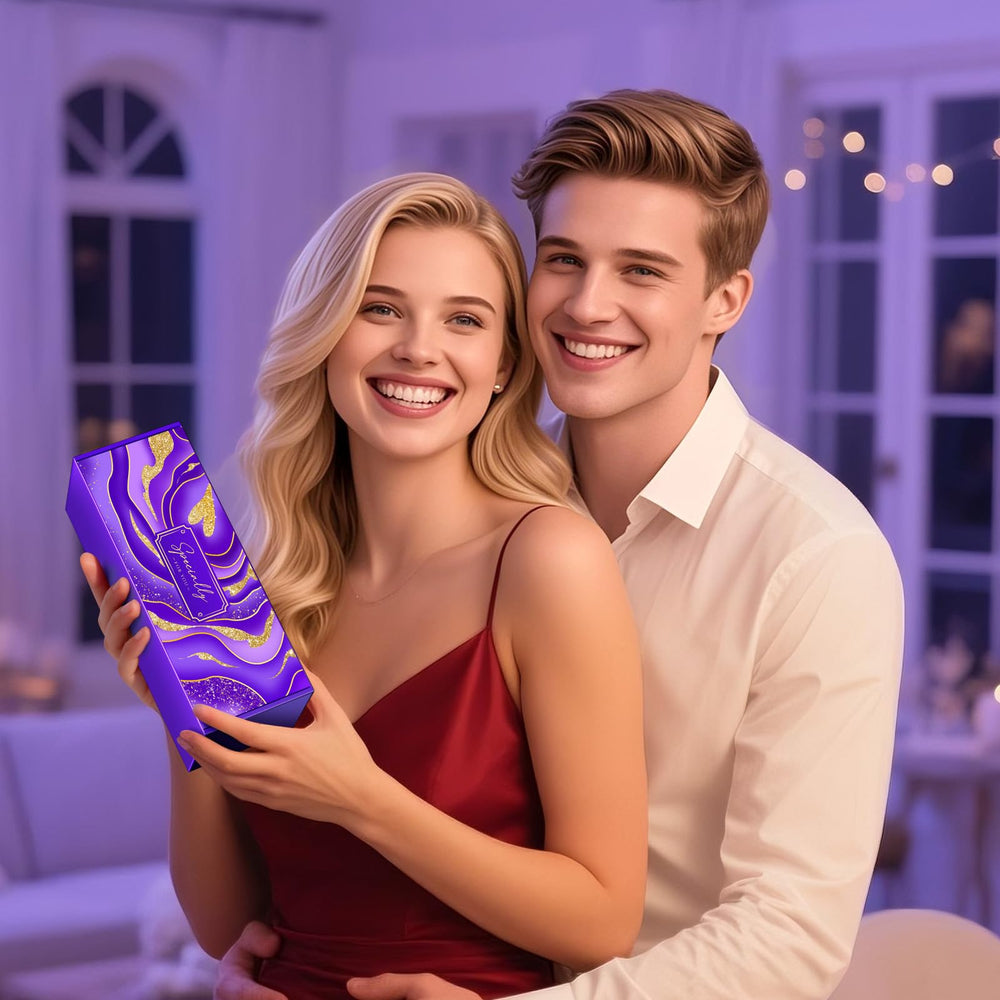 Linkax purple gift set conveying romance and warm wishes
