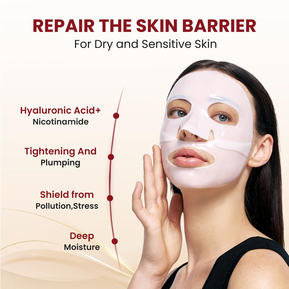 LINSIRON Bio-Collagen Deep Mask closeup – soothing hydration for sensitive skin.