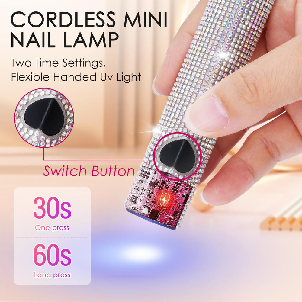 Low-heat LED protection for nails and skin.