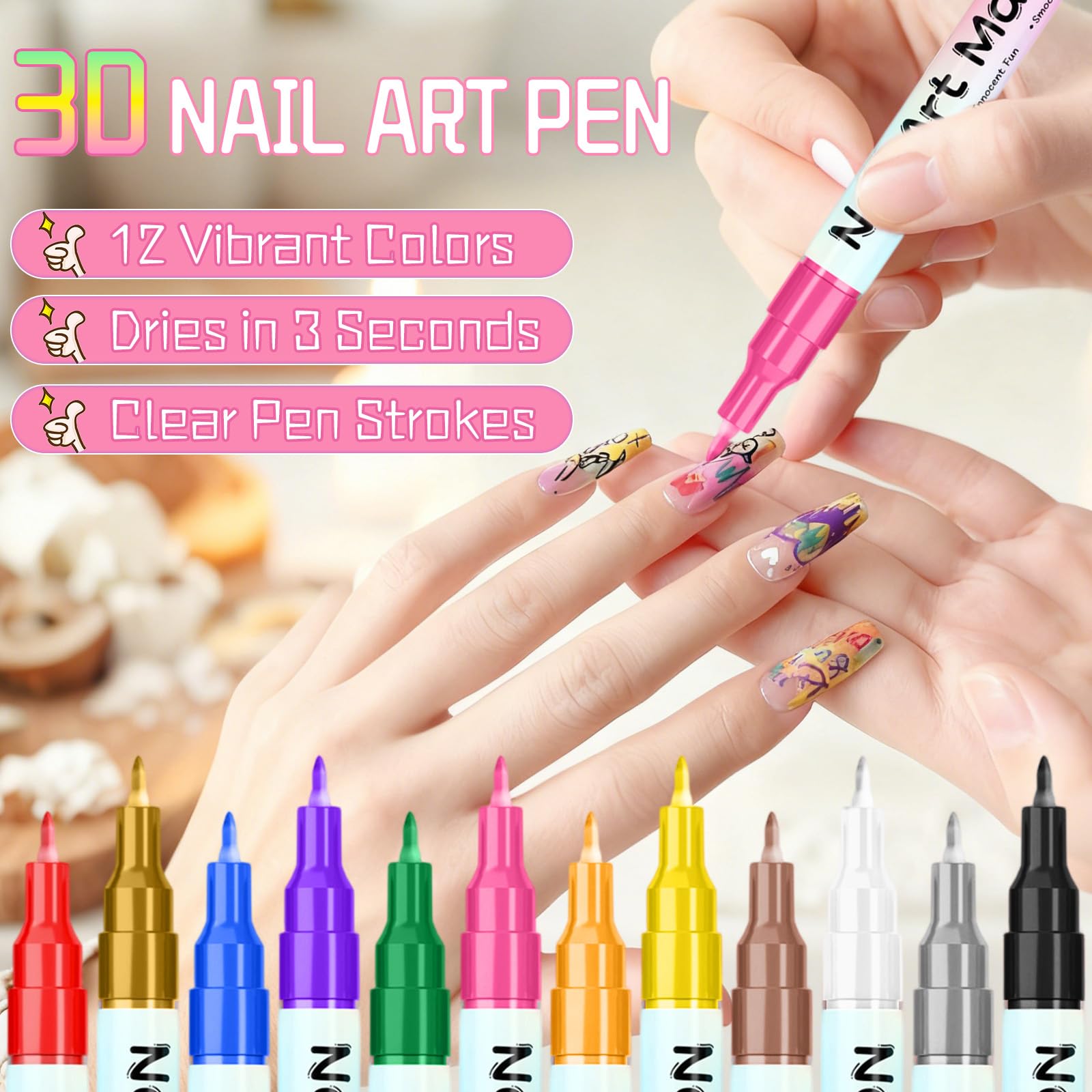 Linyuant Magiart portable nail art tools for on-the-go design