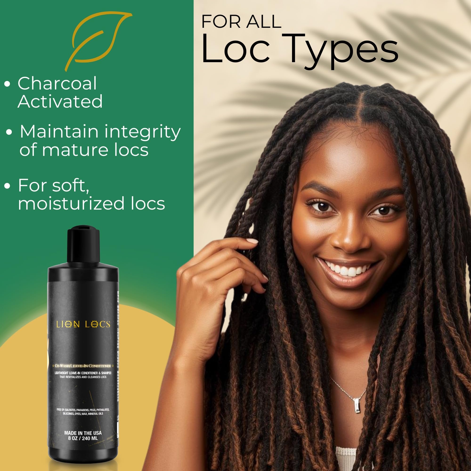 Applying Lion Locs co-wash to dreadlocks for scalp refresh.