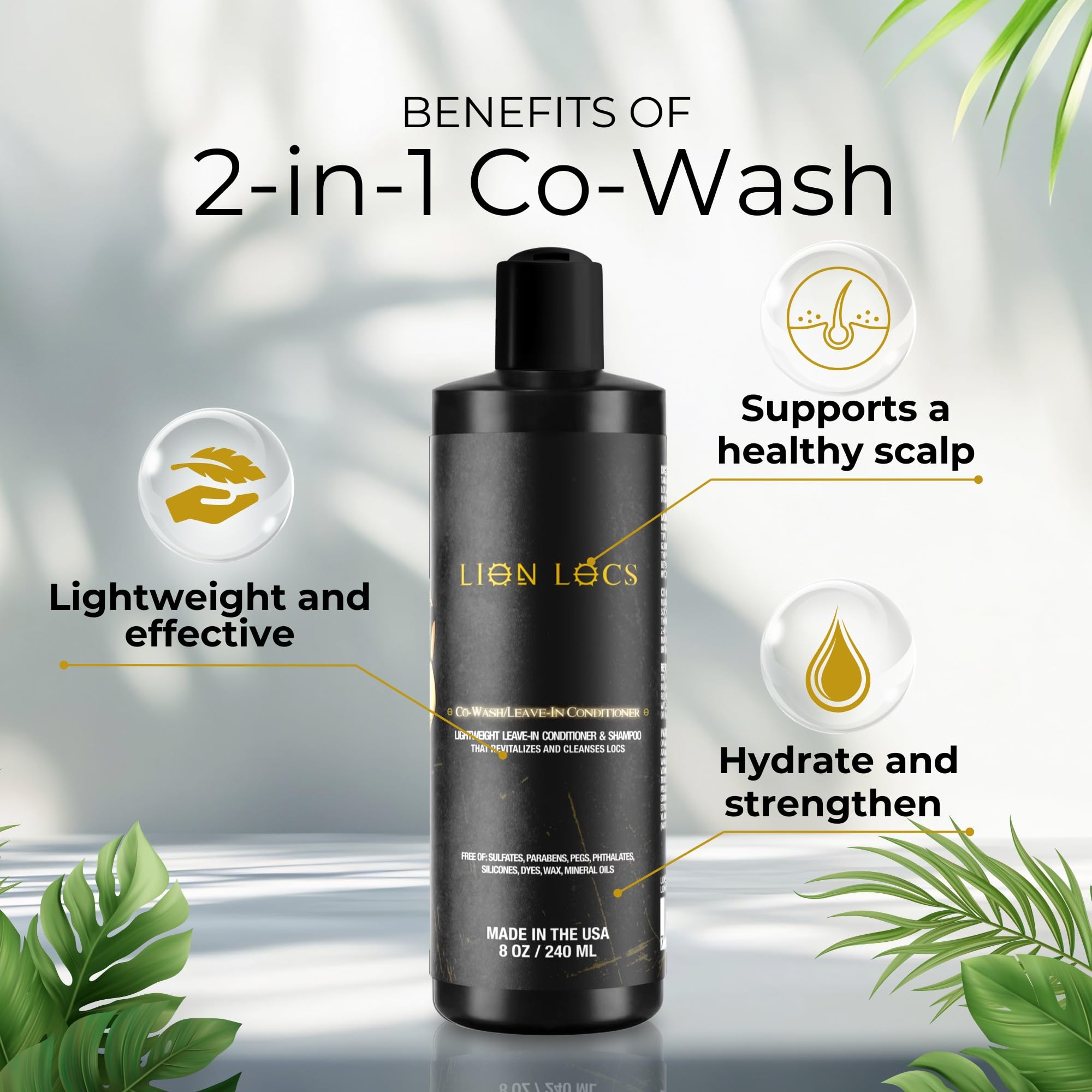 Lion Locs co-wash being applied to locs, smooth lather.