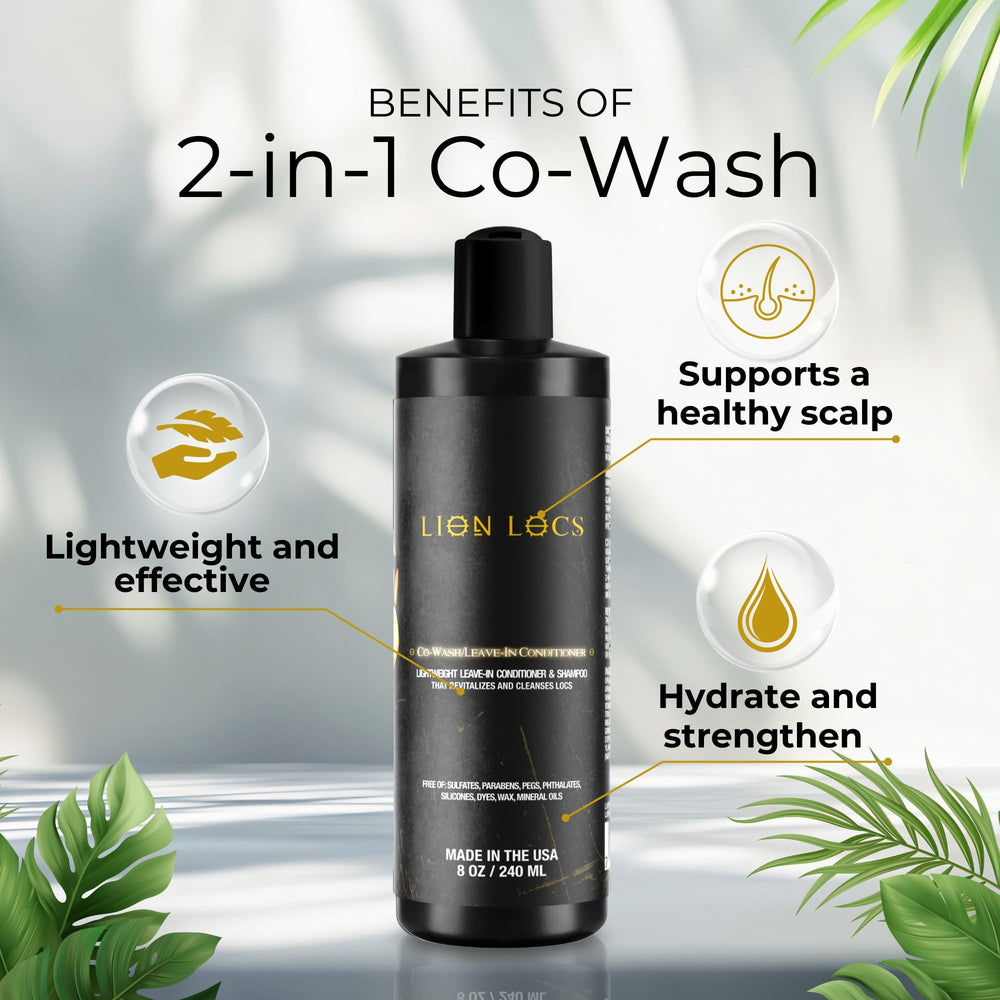 Lion Locs co-wash being applied to locs, smooth lather.