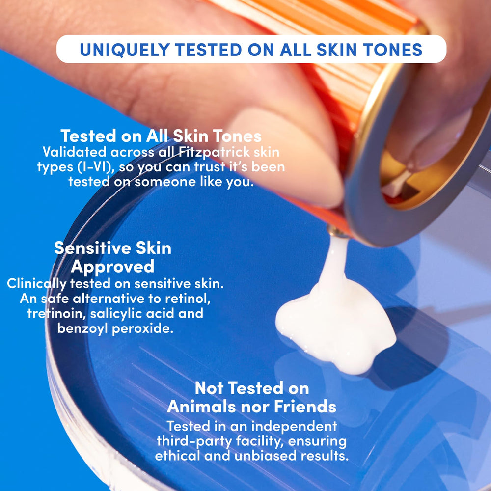 LION POSE UNSPOTTED skincare routine image showing moisturizer pairing.