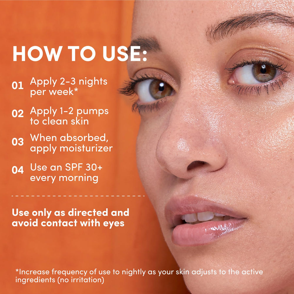 LION POSE UNSPOTTED night application on clean dry skin.