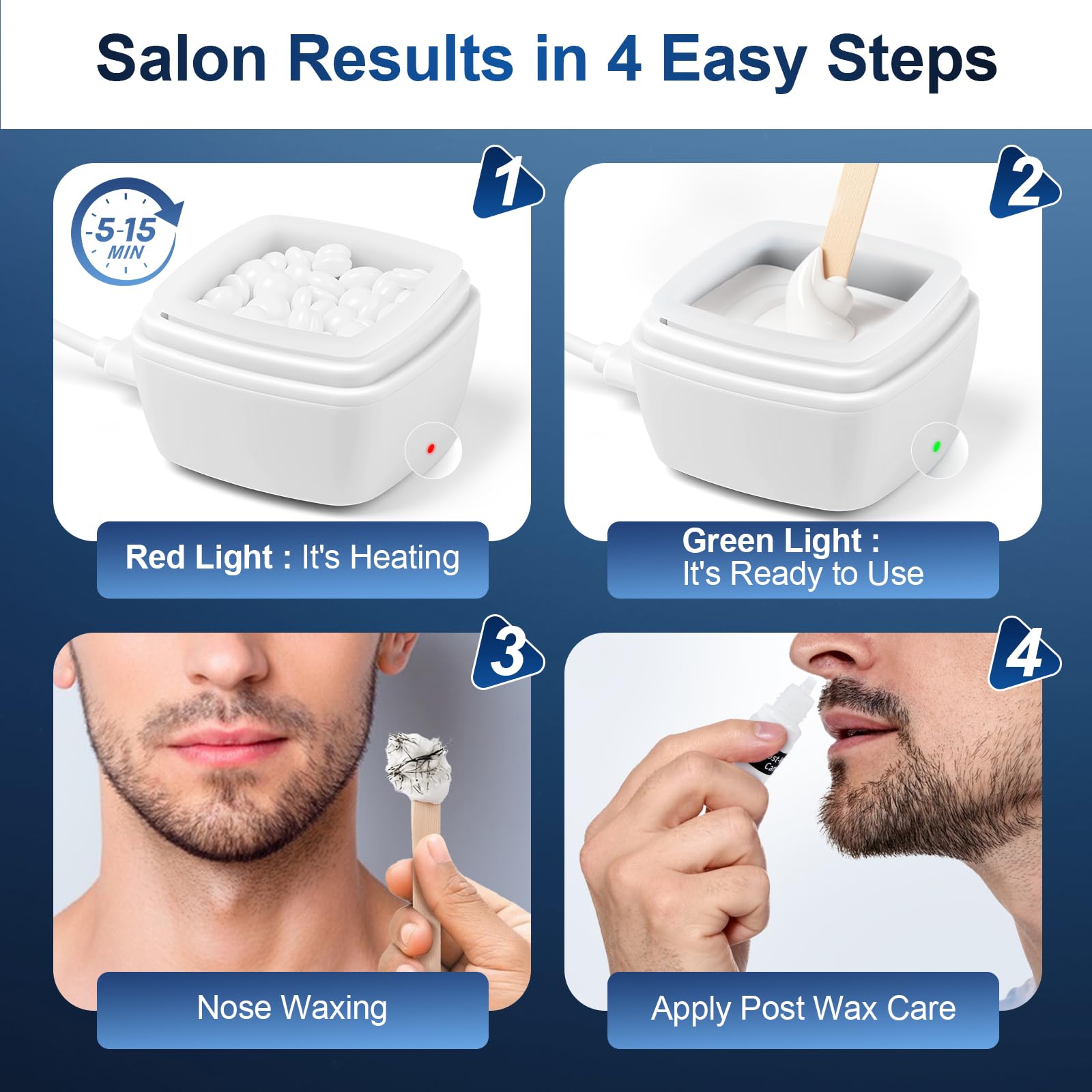 LIONVISION silicone pot second unit supports multi-area waxing.