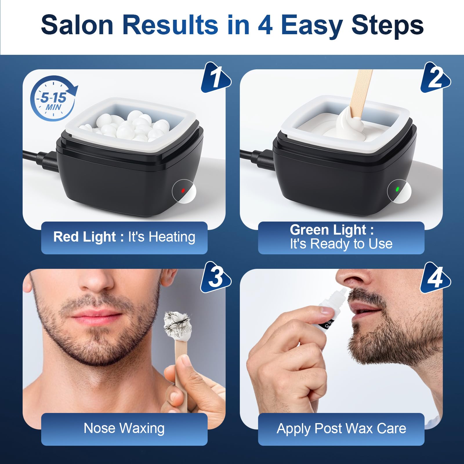 LIONVISION silicone pots pair ensure safe, clean wax melting.