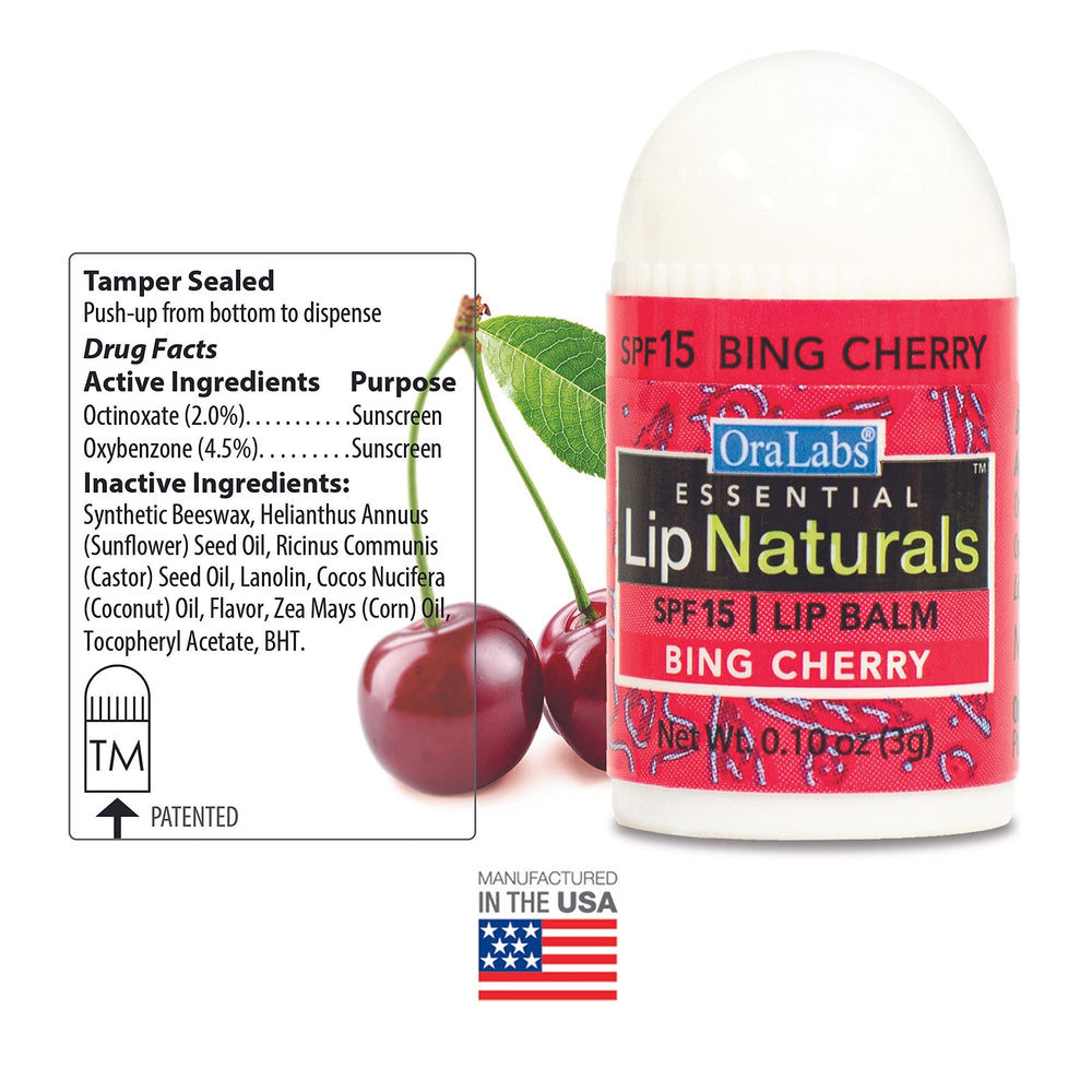 Lip Naturals SPF-15 balm with keychain clip for instant access