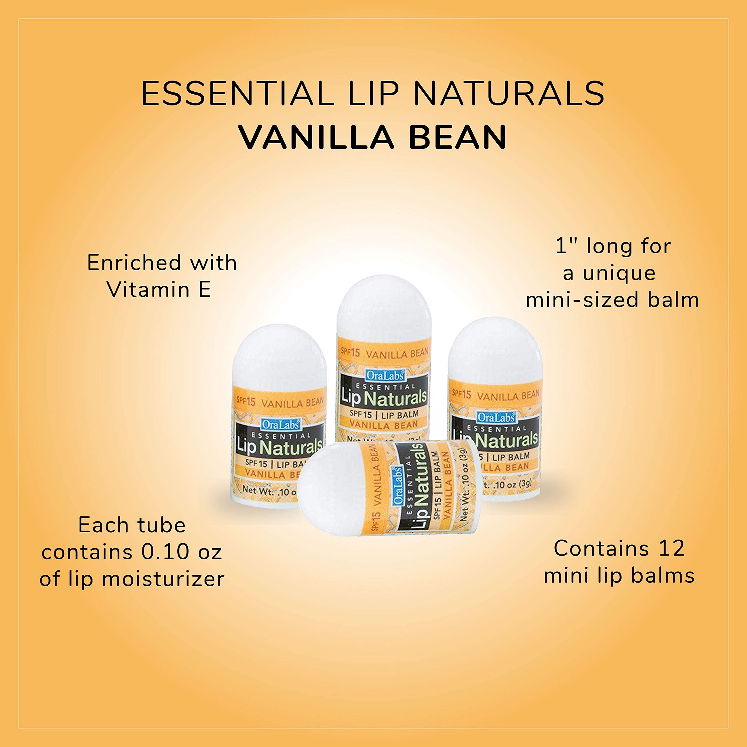 Vitamin E in Lip Naturals vanilla balm provides antioxidant moisture support.