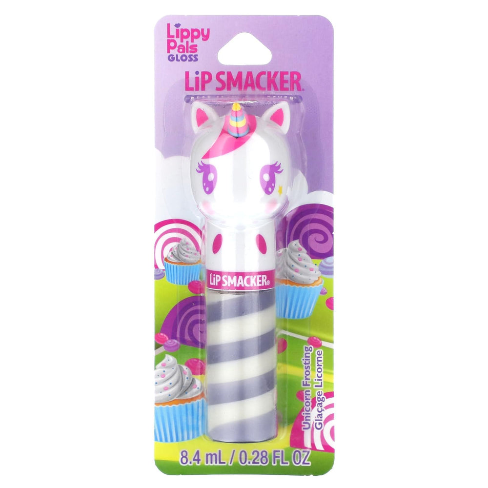 Unicorn Frosting gloss application with smooth shine and tasty aroma