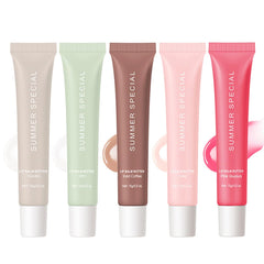 Lipbalm Vanilla Nude shade close-up showing natural color and hydration.