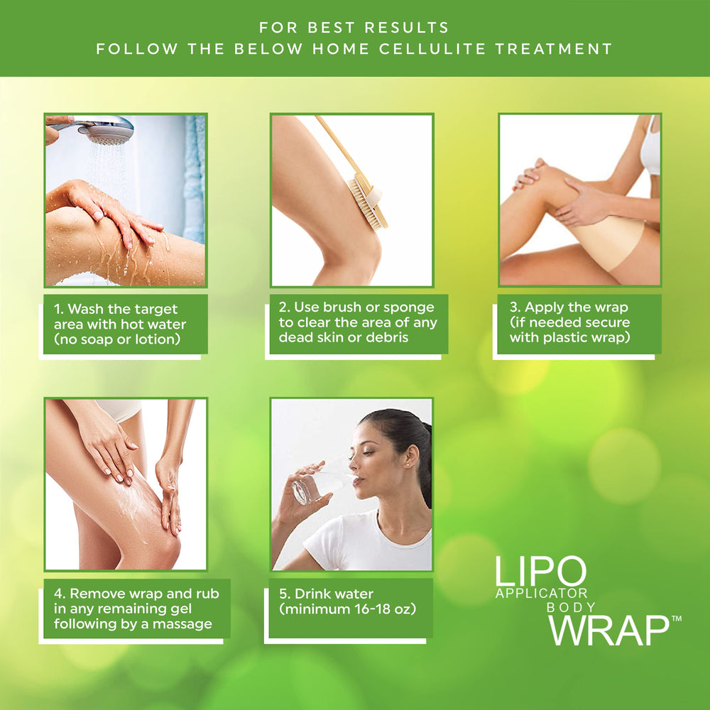 Lipo Applicator leg wrap focusing on calves for even texture