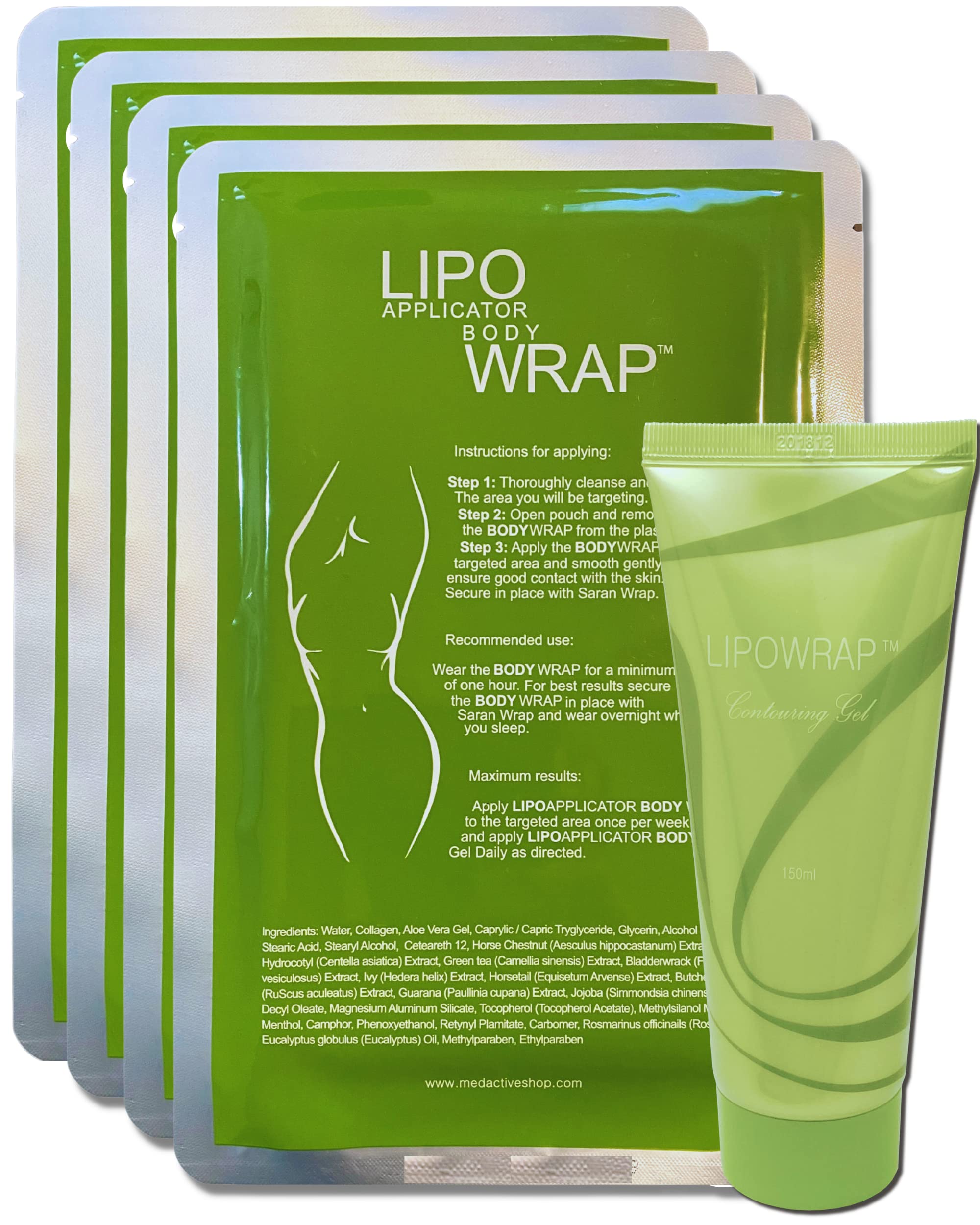 Lipo Applicator tummy wrap showing contouring for a smoother midsection