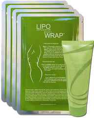 Lipo Applicator tummy wrap showing contouring for a smoother midsection