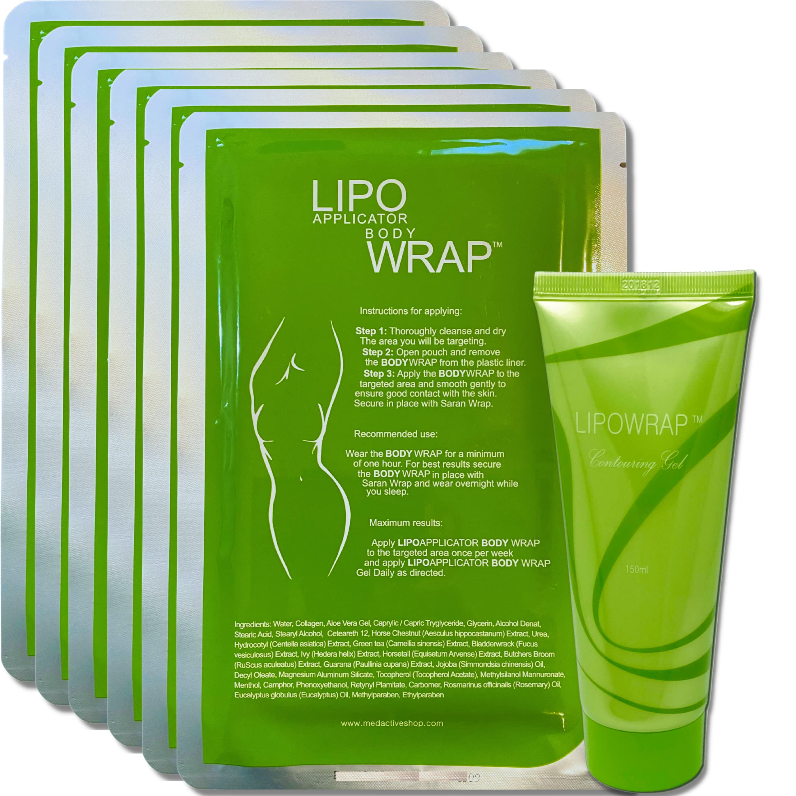 Lipo Applicator wrap on stomach contours and smooths the waist.