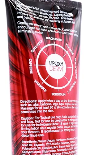 Lipoxyderm lotion texture close-up highlights silky, non-greasy finish