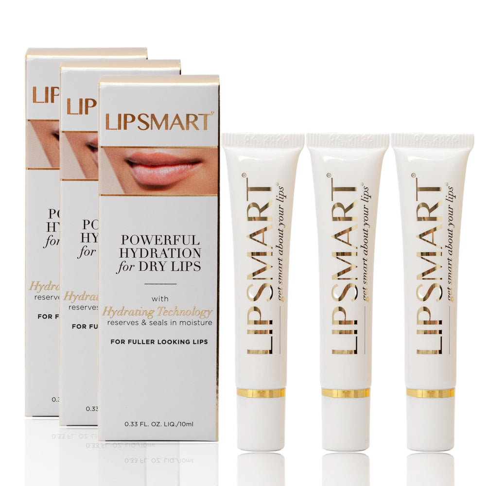 LipSmart Ultra Hydrating Lip Treatment bottle shows rich moisture and smooth application.