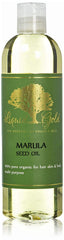 Liquid Gold Inc Marula Oil bottle front view for skin and hair nourishment.