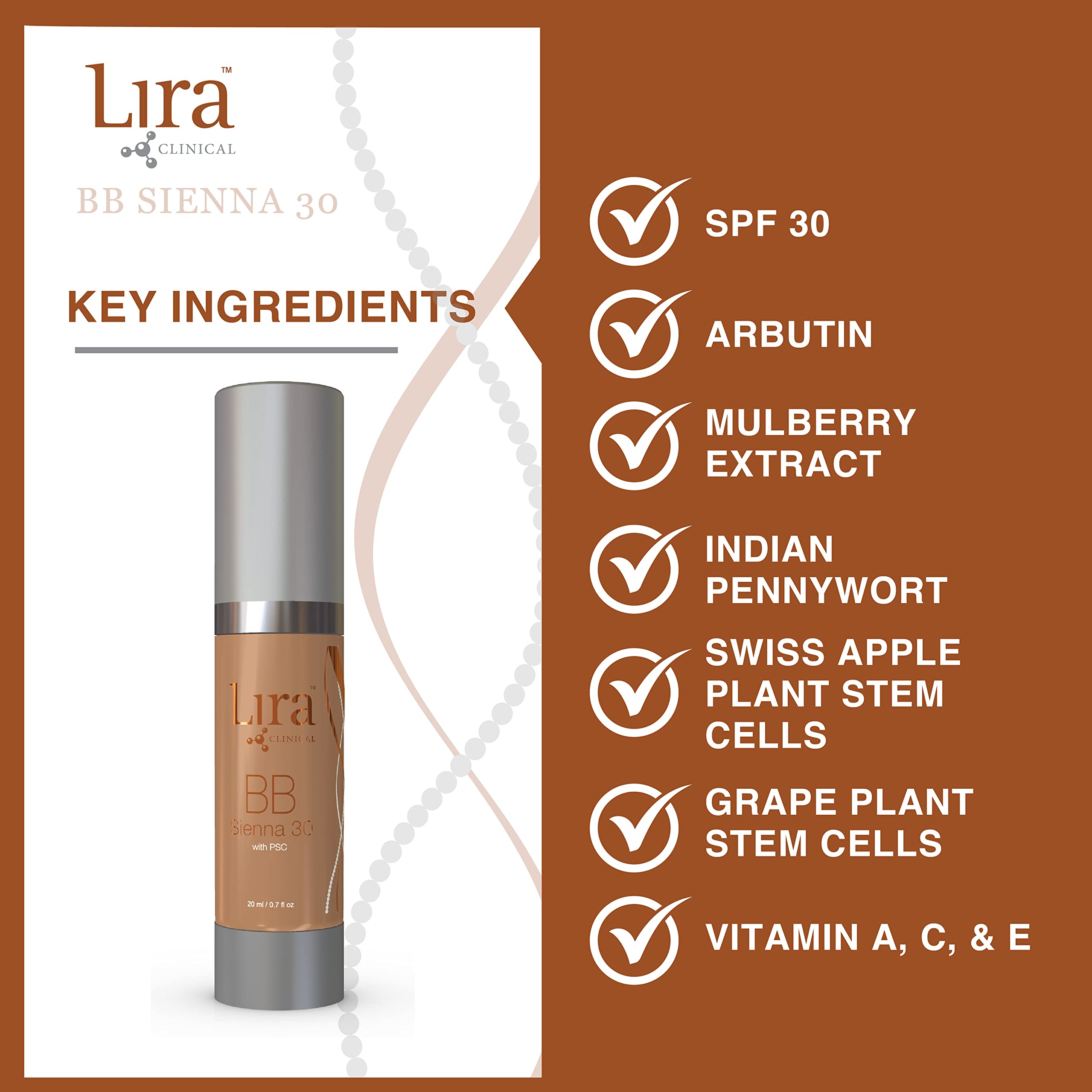 Lira Clinical BB Cream vitamin-rich formula nourishes while evening skin tone