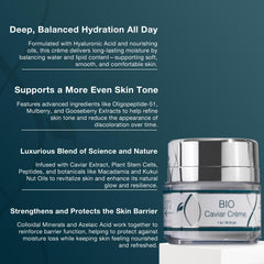 Lira Clinical BIO Caviar Crème packaging showing travel-friendly size.