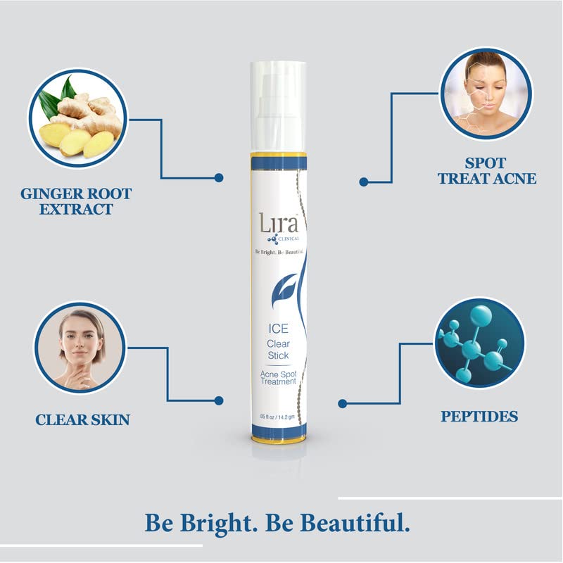 Lira Clinical ICE Clear Stick includes collagen peptides for skin hydration.
