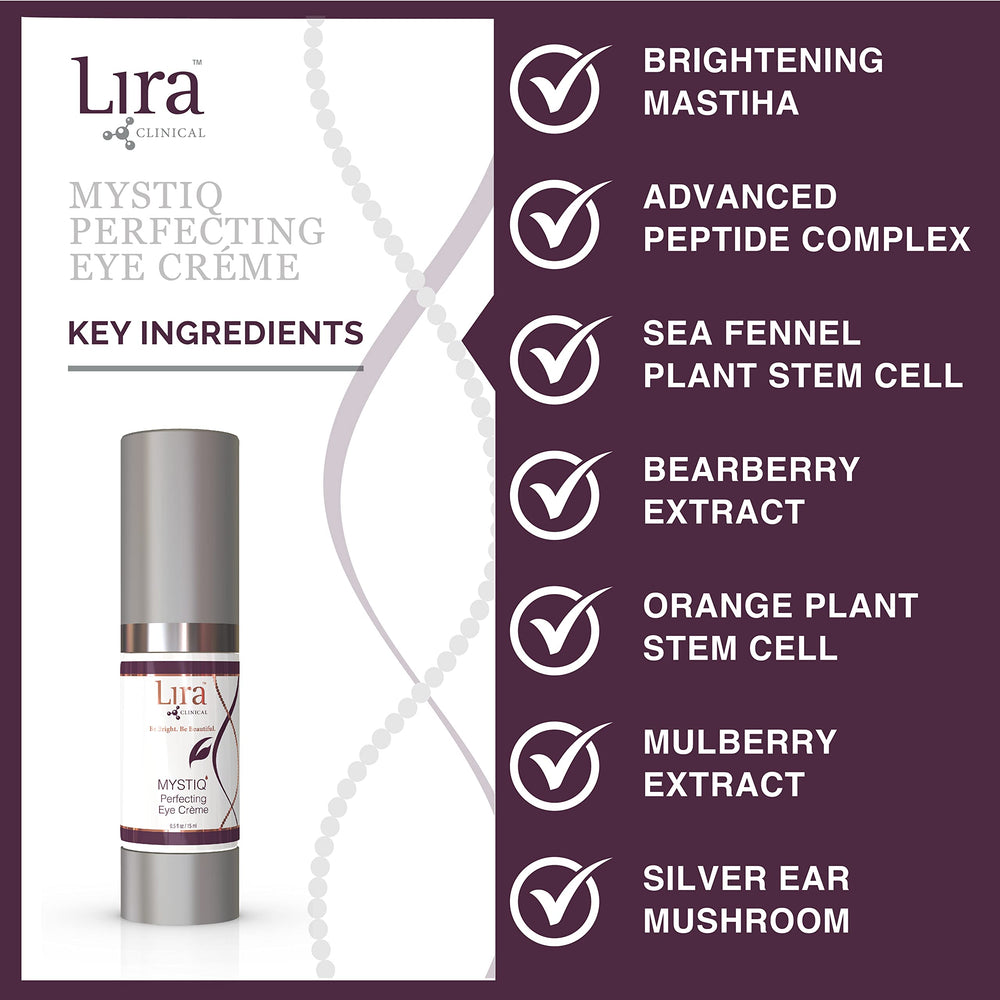 Silky texture on skin implies smooth finish and quick absorption for the eye area.