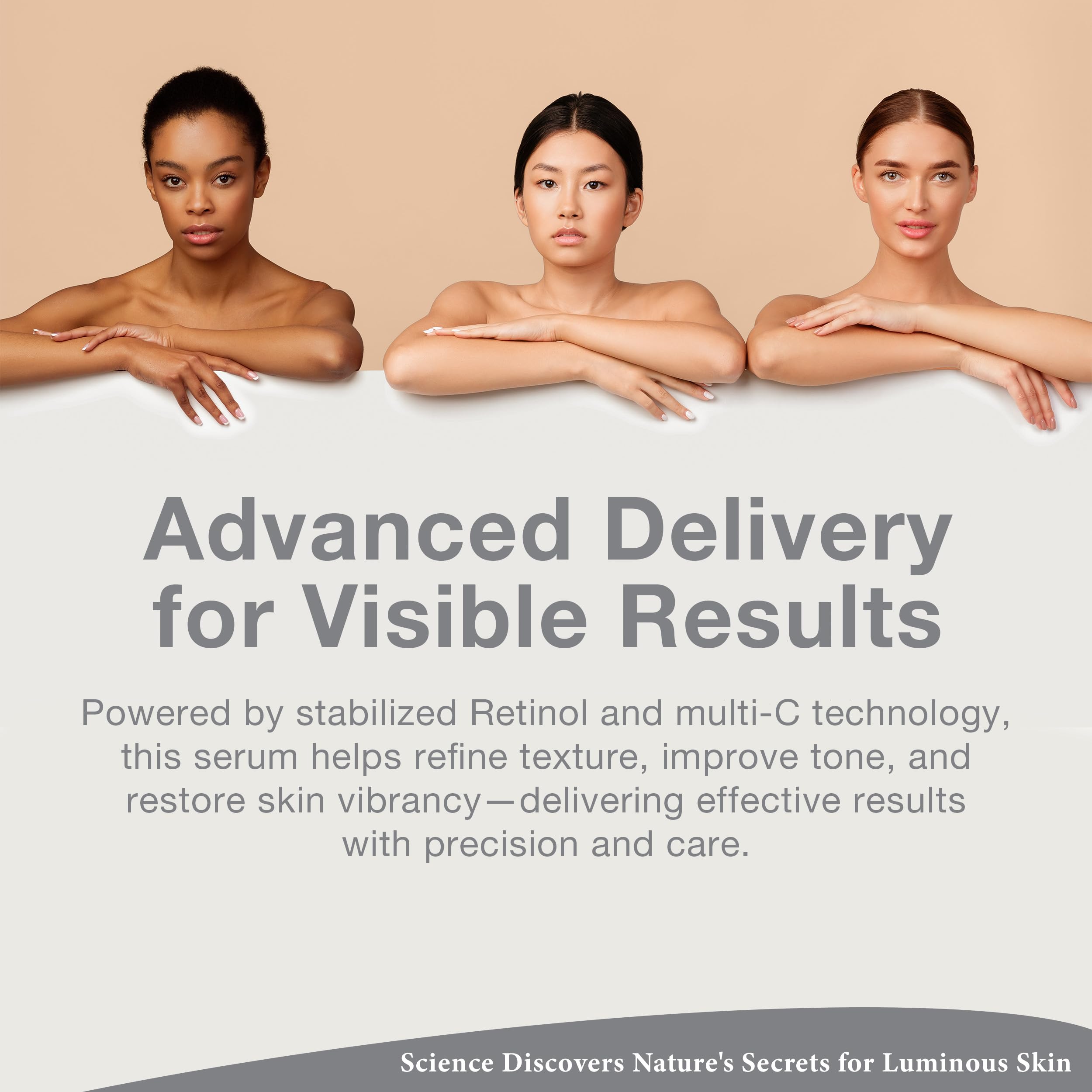 Ingredients highlight with vitamin C and plant stem cells