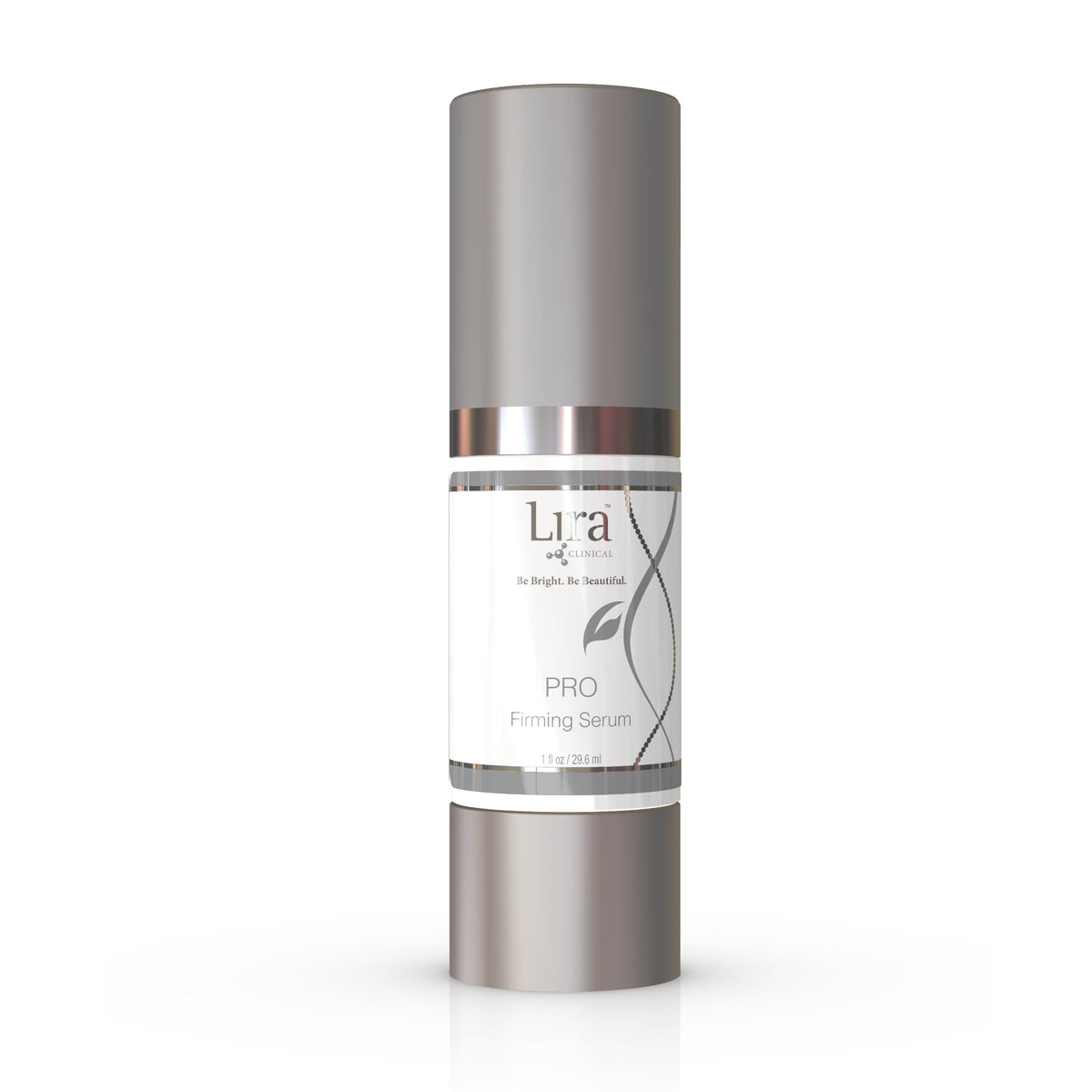 Lira Clinical PRO Firming Serum bottle with pump for targeted hydration and firming
