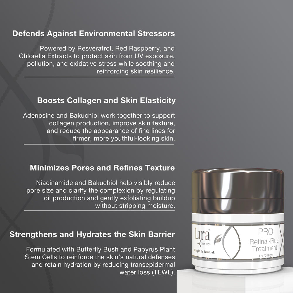 Lira Clinical PRO Retinal-Plus with hyaluronic glow for hydration