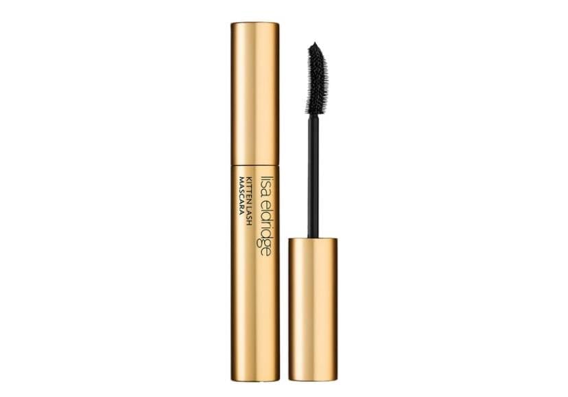 Lisa Eldridge Kitten Lash Mascara curved brush for defined, fluffy lashes.